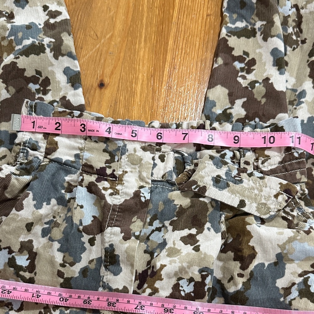 Zara Kids Girls Camouflage Joggers - Brown and Cream - Picture 6 of 8